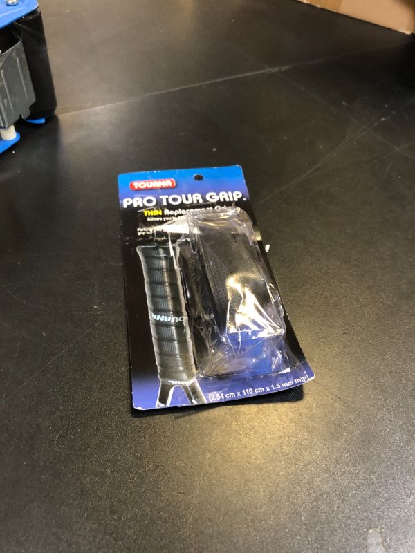 Photo 1 of Tourna PRO Tour Grip Thin Replacement Tennis Grip 1.5mm - Black
