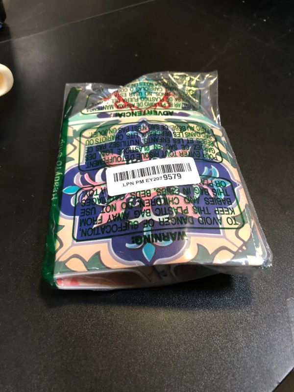 Photo 1 of DXTKWL Tissue Box Cover Colorful Boho Ceramic Tile Square PU Leather Tissue Box Holder for Car Bathroom Bedroom Desk Tabletop Decor