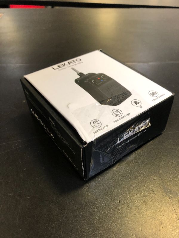 Photo 1 of LEKATO Mini Electric Guitar Amp 5W, Portable Guitar Amp Bluetooth with Built-in 4 Effects, Clean Distortion Overdrive Reverb, Rechargeable Small Amplifier for Practice, Black (JA-05G)