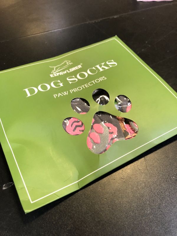 Photo 1 of EXPAWLORER 6PCS Anti-Slip Dog Socks to Prevent Licking Paws,Dog Shoes for Hot Pavement,Best Paw Protector Traction Control on Hardwood Floor,Dog Booties for Puppy Small Senior Dogs