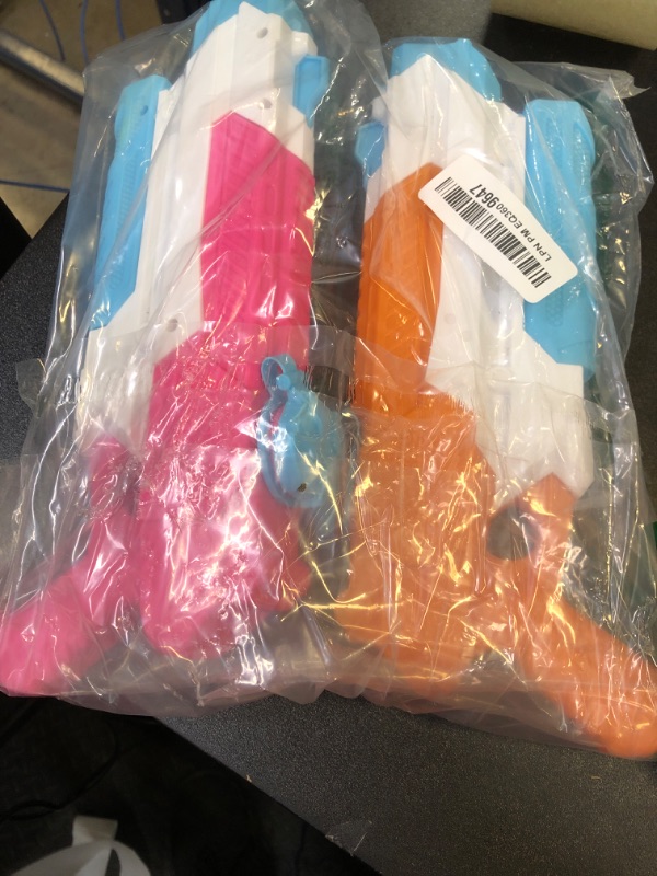 Photo 1 of WOLKEK Water Guns for Kids Adults, 4 Pack 400CC Long Range High Capacity Squirt Guns Toy, Pool Toys Water Toys for Swimming Pool Beach Sand Outdoor, Summer Gifts for Boys Girls