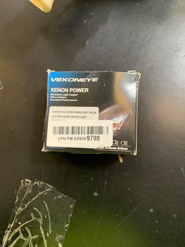 Photo 1 of VEXONEYE 9005XS Halogen Headlight Bulb 12V 60W 5000K White Lights Bulbs Headlamp Super Bright