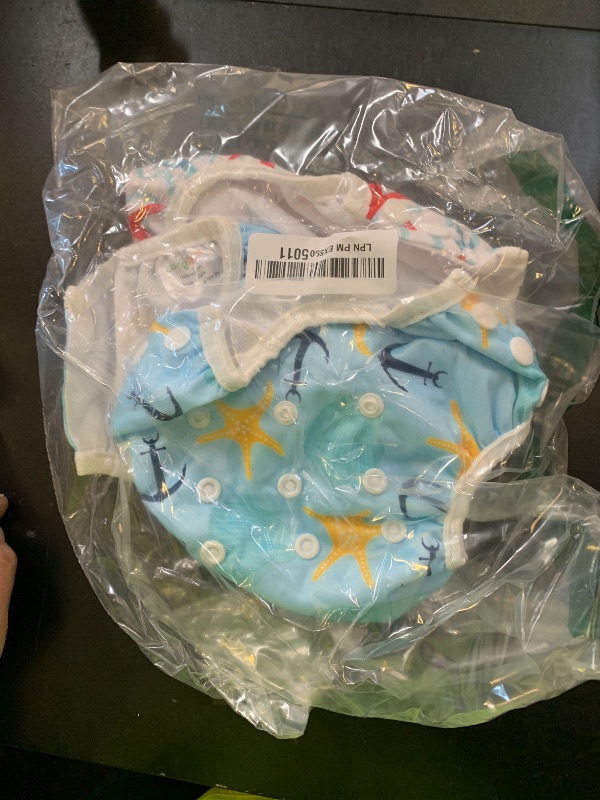 Photo 1 of Langsprit 3 Pack Swim Diaper for Baby & Toddle,Reuseable Washable Diaper Swim for Swimming Lesson & Baby Shower Gifts