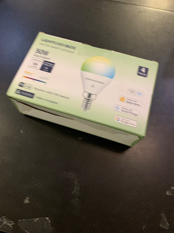 Photo 1 of Lightinginside Matter E12 Smart Light Bulbs 50W Equivalent, Compatible with Alexa/Siri/Apple Home/Google Home/SmartThings, RGBCW G16.5 LED Candelabra Bulbs, 2.4G WiFi, ETL Listed, Hub Required, 4PCS