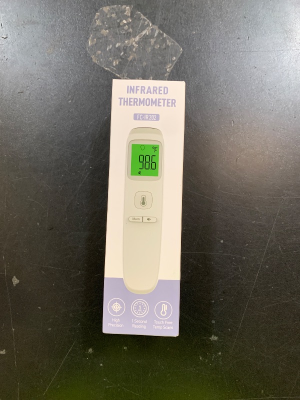 Photo 1 of No-Touch Thermometer for Adults and Kids, Accurate Digital Baby Thermometer, Fever Alarm & Silent Mode, 2 in 1 Forehead & Object Mode