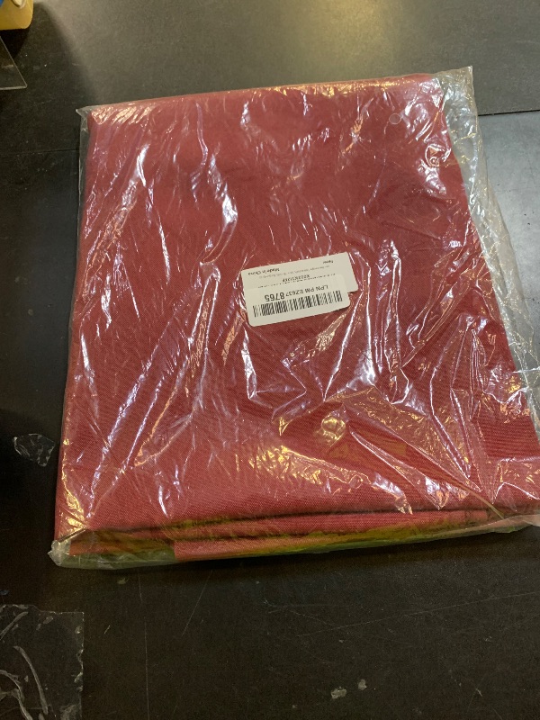 Photo 1 of sancua Rectangle Tablecloth - 54 x 78 Inch - Stain and Wrinkle Resistant Washable Polyester Table Cloth, Decorative Fabric Table Cover for Dining Tables, Buffet Parties and Camping, Burgundy