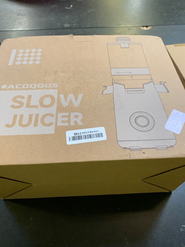 Photo 1 of ACOQOOS Juicer Machines, 5.3" Wide Chute for Whole Fruit and Vegetable,1.8L Auto-Feed Time-Saver, Slow Masticating High Yield, Easy to Clean Cold Press Juicer with 2 Cups