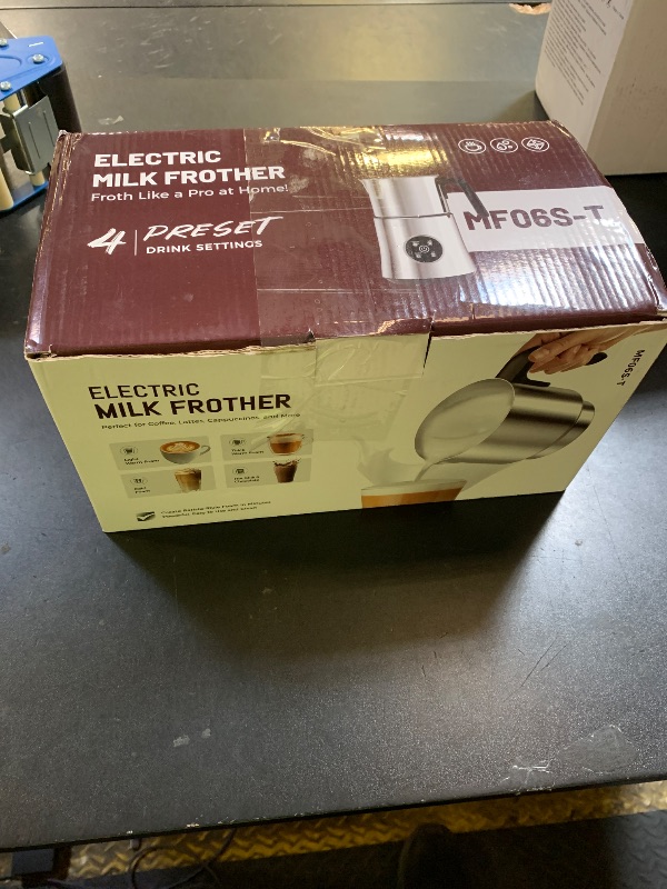 Photo 1 of Milk Frother and Steamer, Large Capacity Detachable Electric Milk Frother, Automatic Warm and Cold Foam Maker, Hot Chocolate Maker, BPA Free