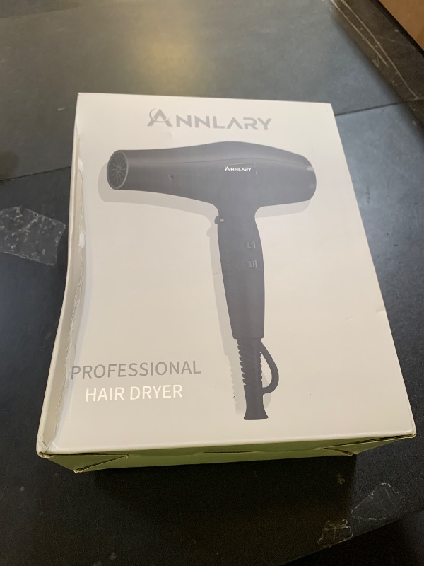 Photo 1 of ANNLARY Ionic Hair Dryer with Diffuser, Blow Dryer, Professional 1875W Powerful AC Motor Hairdryer with 8.2Ft Cord for Women & Men, Fast-Drying Blow Dryer with Nozzle for Home, Salon