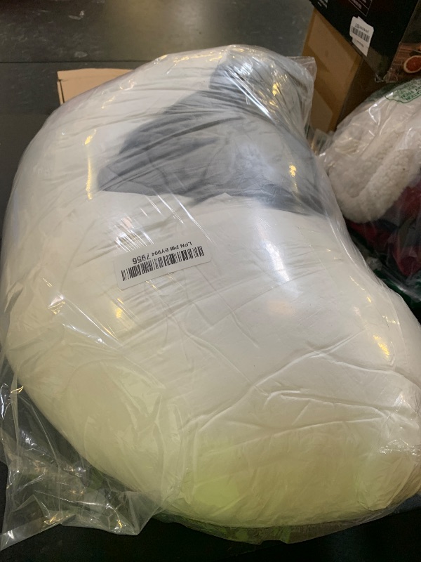 Photo 1 of 1 MIDDLE ONE Body Pillow for Adults, Bolster Pillow with Removable Velvet Cover, Long Round Cervical Roll Pillow, 47 x 7.87 Inches, Grey