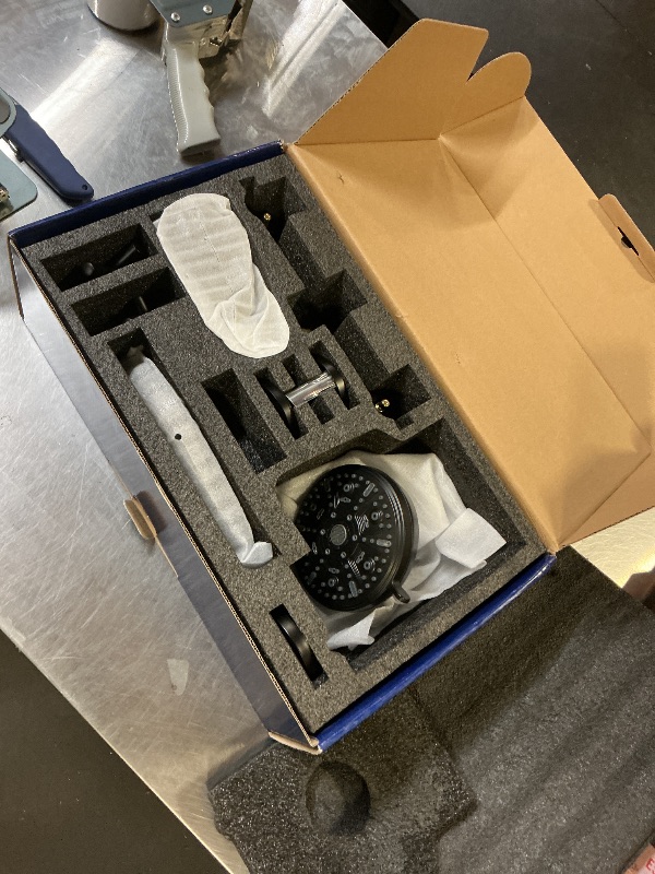 Photo 1 of 2 Handle Shower Faucet Set with Tub Spout Bathtub Shower Faucet Combo Set Shower System Complete Tub and Shower Trim Kit Matte Black Wall Mounted Shower Fixtures