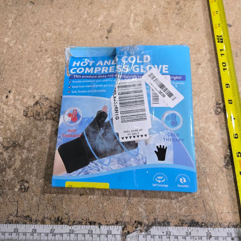 Photo 1 of ***ONE GLOVE*** Finger Arthritis Compression Hand Ice Pack Gloves for Pain Relief, Adjustable Wrist Ice Pack for Hot & Cold Therapies, Reusable Gel Finger Ice Glove Sleeve for Tendinitis, Carpal Tunnel