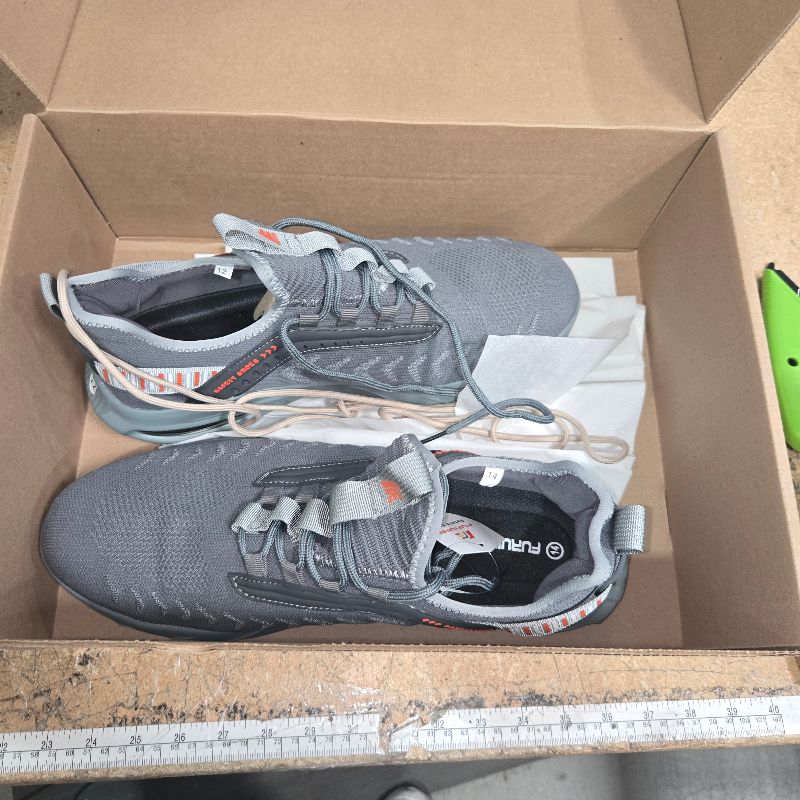 Photo 1 of ****READ NOTES**** Furuian Steel Toe Shoes for Men Women Lightweight Cushion Sneakers Slip Resistant Safety Work Shoes Indestructible Sneakers Grey