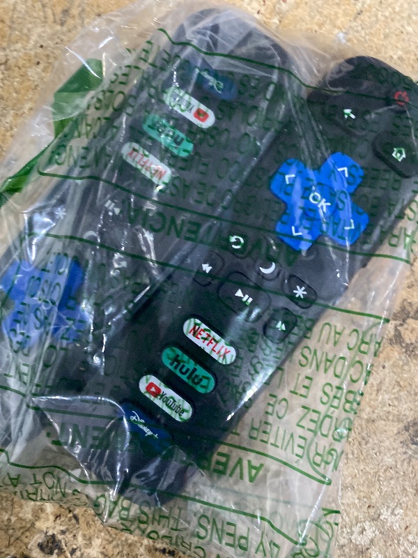 Photo 1 of (Pack of 2) Replacement Remote Control Only for Roku TV, Compatible for TCL Roku/Hisense Roku/Onn Roku/Sharp Roku/Element Roku/Westinghouse Roku/Philips Roku Smart TVs (Not for Roku Stick and Box)