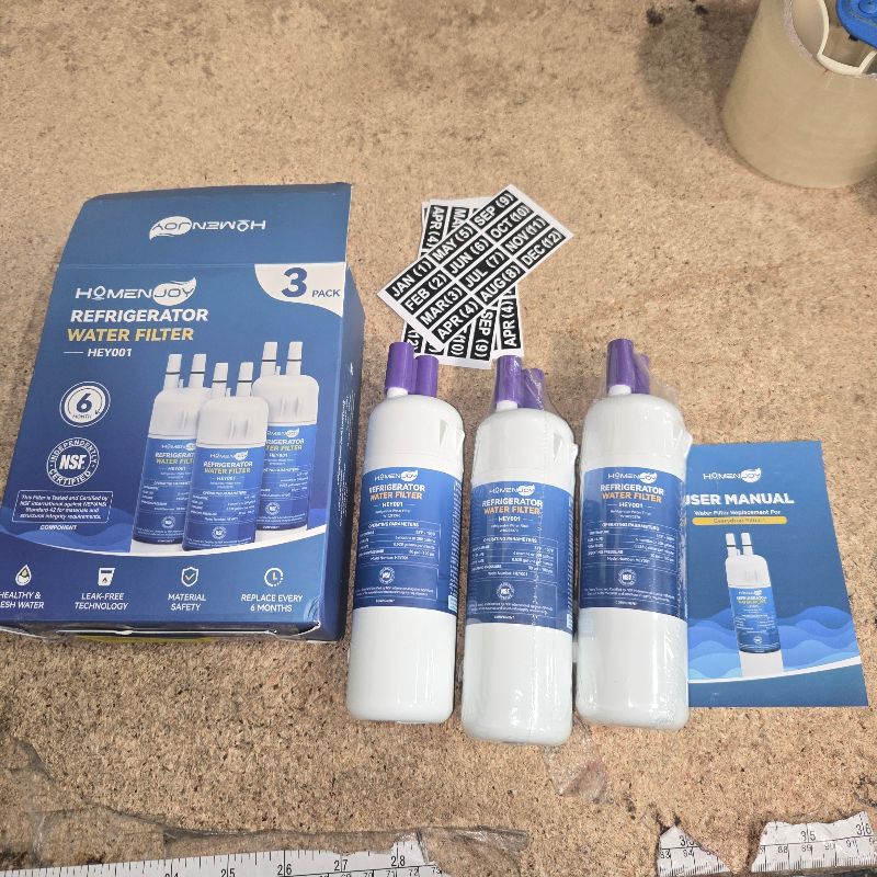 Photo 1 of ***ONE UNSEALED*** W10295370A Water Filter Replacement Compatible with Whirlpool EDR1RXD1, Everydrop Filter 1, EDR1RXD1B, WHR1RXD1, W10276924, W10291030, 9930 9930P 46-9930 46-9081 9081 P8RFWB2L, 3 Pack
