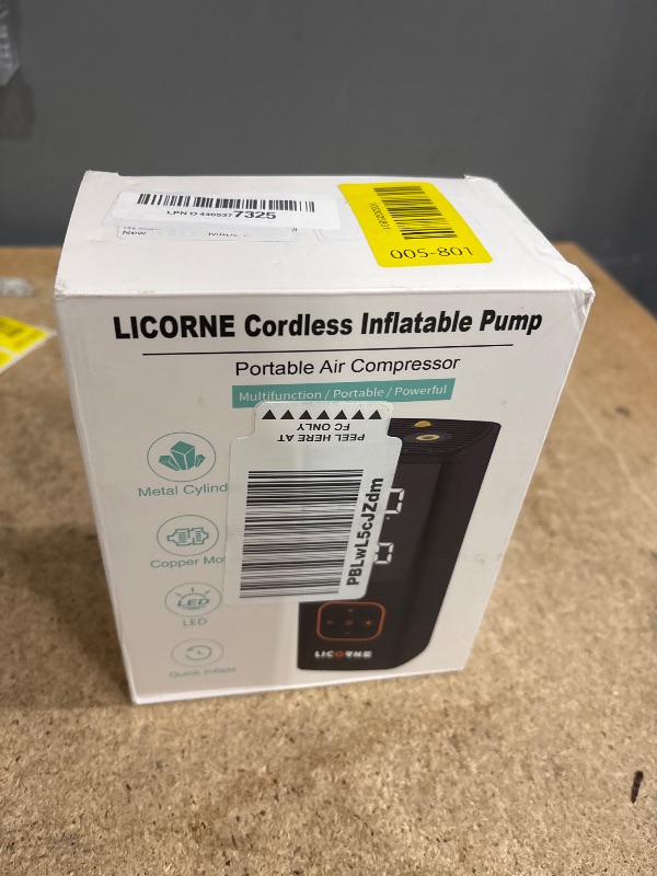 Photo 1 of ***(PARTS ONLY/ NON FUNCTIONAL)***Tire Inflator Portable Air Compressor, 5X Faster Portable Air Pump for Car Tires with Powerful Battery, 180PSI Cordless Air Pump with Digital Pressure Gauge for Cars, Bike & Motorcycle Tires, Ball