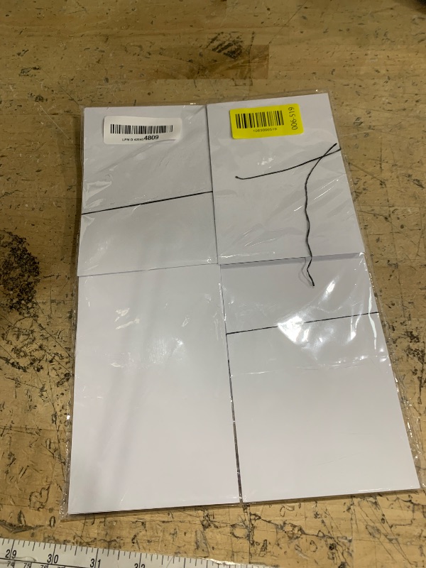 Photo 1 of 100 Sheets 4" x 6" Blank Thick Cardstock Paper 110LB/300GSM Cards Stock for Invitations, Postcards, Photos, DIY Crafts Greeting Card Making Scrapbook Supplies (White)