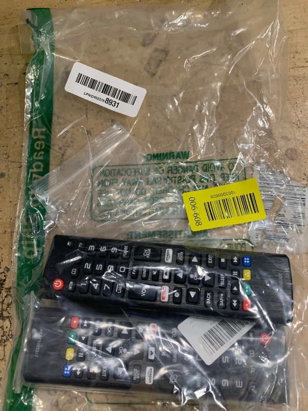 Photo 1 of (Pack of 2) Universal Remote for LG Smart TV, Compatible with All LG TV Remote Control LCD LED OLED UHD HDTV 3D 4K Smart TV Models, Replacement Remote with Netflix Amazon Shortcuts Key