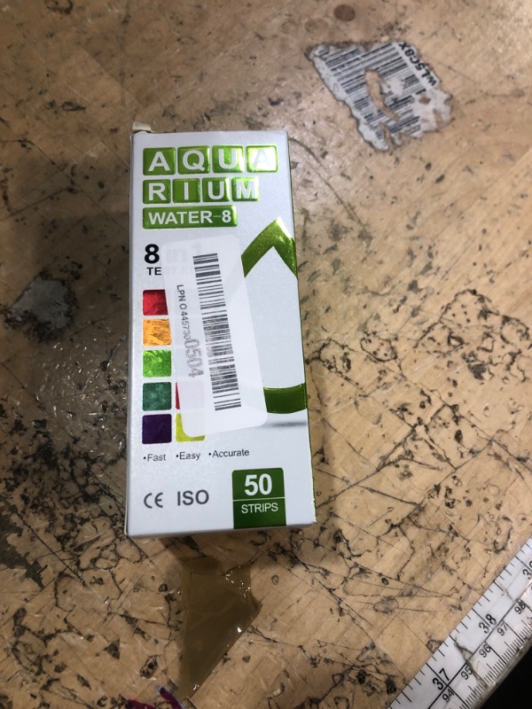 Photo 1 of  EXP 08/10/2027

AAwipes 8-in-1 Aquarium Test Kit for Fish Tanks - Quick & Accurate Water Testing Strips for Aquariums & Ponds. Tests pH, Ammonia, Alkalinity, Hardness, Chlorine, etc. (K02-50)