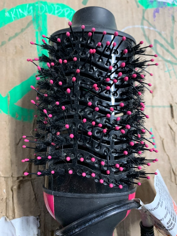 Photo 1 of ***(HEAVILY USED/ MINOR DAMAGE)***REVLON One-Step Volumizer Hair Dryer and Styler with Improved Motor – Easy Salon-Style Blowouts – Less Frizz, More Shine, and Reduced Heat Damage, for All Hair Types and Lengths (Black)