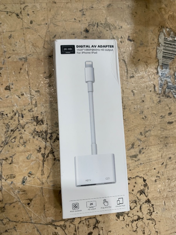 Photo 1 of [Apple MFi Certified] Lightning to HDMI Adapter for iPhone to TV, iPhone HDMI Adapter 1080P Digital AV Sync Screen Connector Cable Compatible for Phone 14/13/12/11/XS/XR/X/8/7 No Power Needed