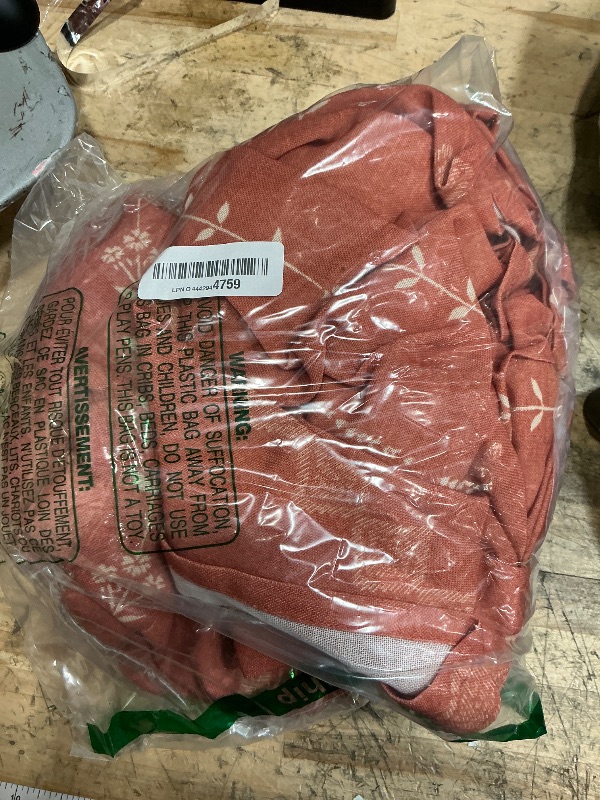 Photo 1 of ***BURNT ORANGE*** 108 Inches Long Terracotta Curtains for Patio 2 Panel Sets,Sheer Linen Boho Patterned Curtains for Living Room