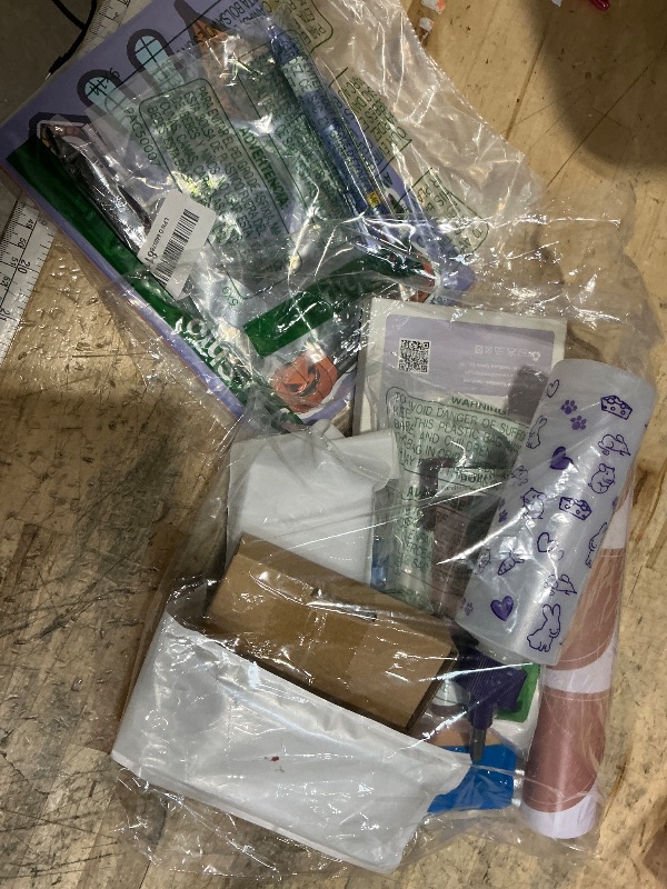 Photo 1 of 10pcs miscellaneous items, beauty, decals, pet, kids stickers tools.