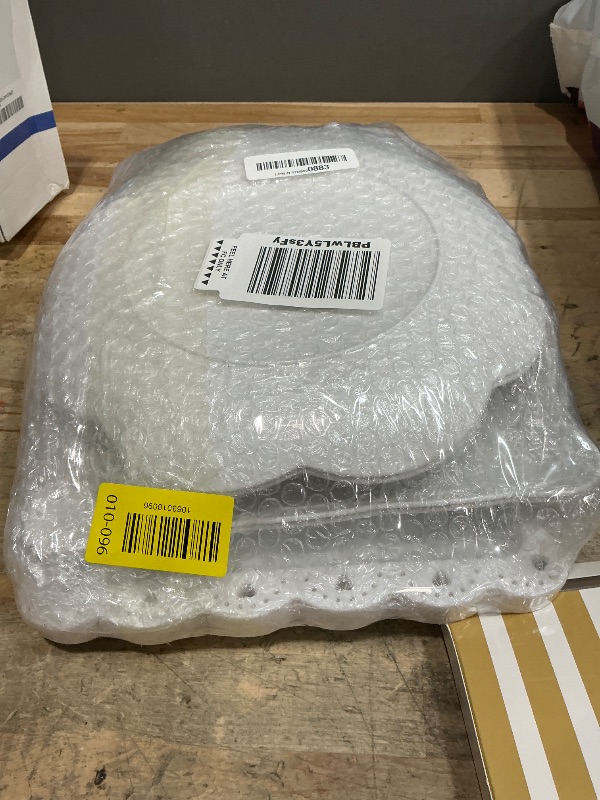 Photo 1 of 10 Pcs Cake Stand White Plastic Dessert Table Display Set 4 Pcs 3 Tired Cupcake Stand Cookie Tray Rack Serving Tray Cake Display Tower and 6 Pcs Dessert Trays for Wedding Baby Shower Tea Party (White)