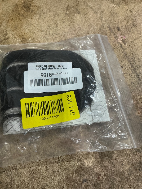 Photo 1 of 100% Human Hair Clip On Bangs - Wispy Brown & Black, Real Human Hair for Natural Hair