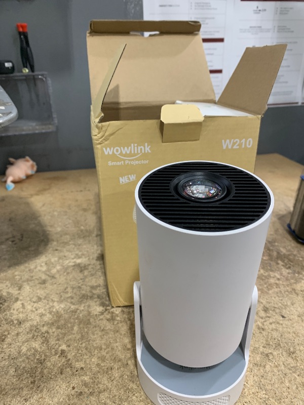 Photo 1 of [Built-in Apps & 2025 Upgraded] Mini Projector with WiFi 6 and Bluetooth 5.4 Support 4K 1080P Auto Keystone 180° Rotatable Projector Portable Compatibile with HDMI/TV Stick/Memory Stick/Laptop, White