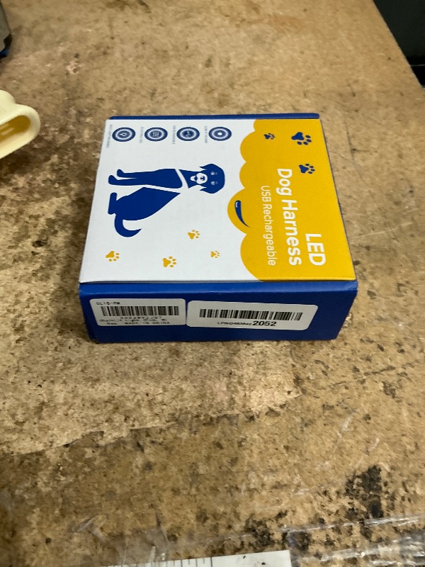 Photo 1 of **DOES NOT LIGHT UP*** ChalkLit Light Up Dog Harness, No Pull Led Dog Harness Glow-in-The-Dark for Night Walking, USB Rechargeable Lighted Safety Vest for Medium Large Dogs, Adjustable Soft Mesh Fully Illuminated (Pink, M)