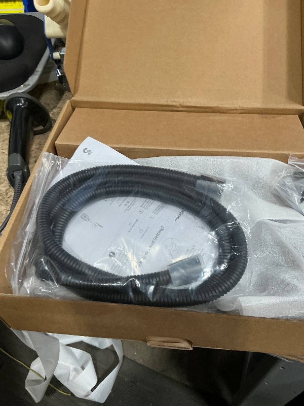 Photo 1 of ***(PARTS ONLY/ MAJOR DAMAGE/ SEE NOTES FOR DETAILS)***High Pressure Rain Shower Head with Handheld Spray Combo Set, Adjustable 12" Rainfall Dual Shower Head, Double&Tandem Shower Head, Waterfall Showerhead Bathroom -Matte Black