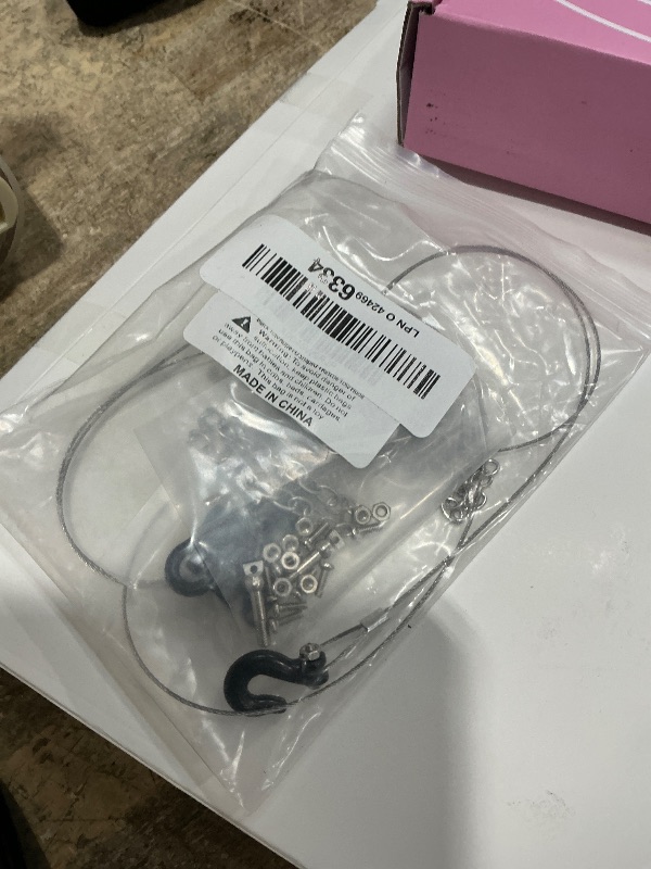 Photo 1 of 1/10 RC Crawler Tow Chain,Trailer Tow Rope,Rescue Hook Buckle for Traxxas TRX4 Axial SCX10 90046 Tamiya D90 TF2 CC01,1/10 Scale RC Accessories