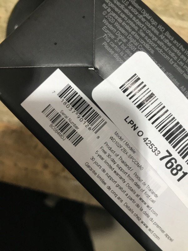 Photo 1 of ***UNTESTED** Western Digital 10TB WD Red Plus NAS Internal Hard Drive HDD - 7200 RPM, SATA 6 GB/s, CMR, 512 MB Cache, 3.5" - WD100EFGX