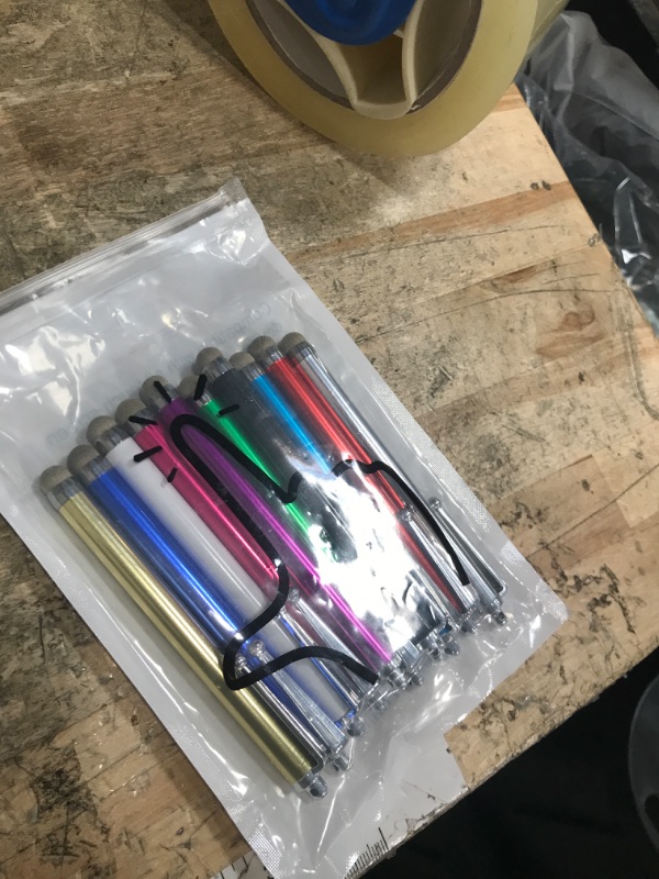 Photo 1 of 10 Pack Stylus Pens for Touch Screens, Mesh Fiber Tip Stylus Pens for ipad iPhone Tablets Samsung All Precision Capacitive Universal Touch Screen Devices