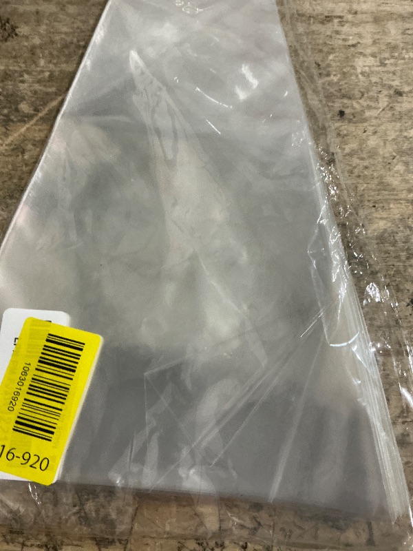 Photo 1 of 100 PCS Clear Plastic Cone Shaped Cellophane Treat bags(7x14.5) with Ties Large Popcone Goodie Ice Candy Cookie Goody Gift Bags Pouches Easter Holiday Birthday Party Favors Supplies Wrapping Stuffers