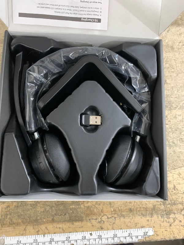 Photo 1 of (Upgraded Version) Wireless Headset, Bluetooth Headset with Noise Cancelling Microphone, Best Headphones with Mic Mute & USB Dongle for PC/Computer/Laptop/Cell Phones/Remote Work/Call Center