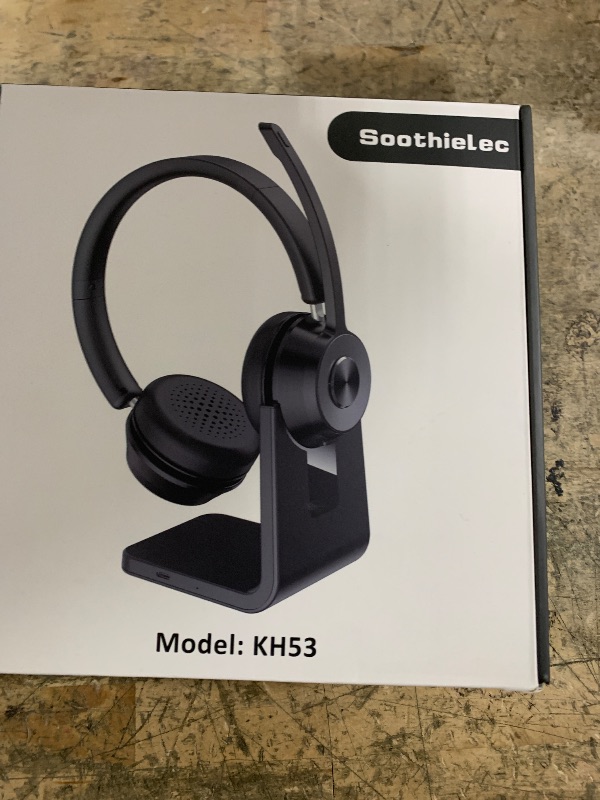 Photo 1 of (Upgraded Version) Wireless Headset, Bluetooth Headset with Noise Cancelling Microphone, Best Headphones with Mic Mute & USB Dongle for PC/Computer/Laptop/Cell Phones/Remote Work/Call Center