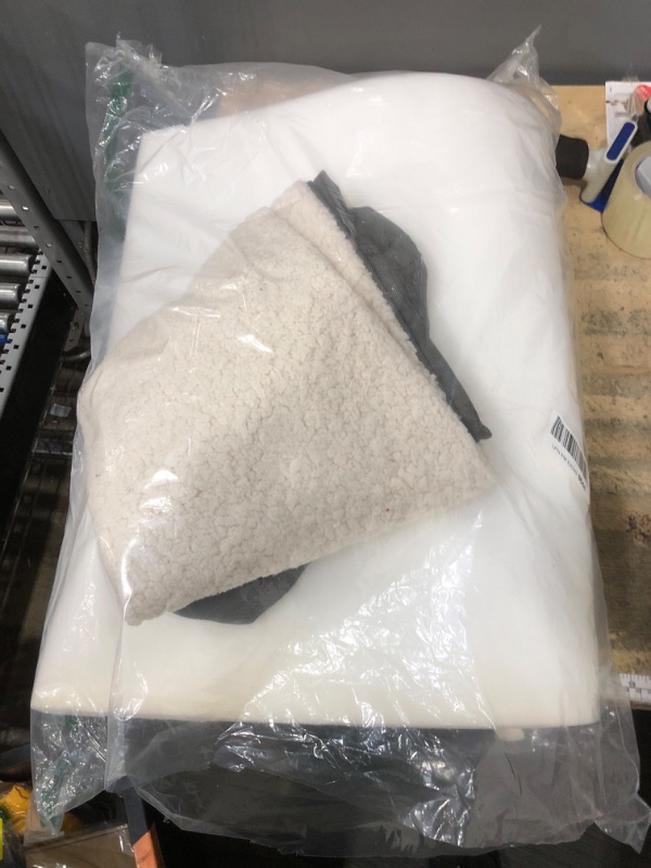 View 1 of **SHOWS SIGNS OF USAGE** Bedsure Large Dog Bed for Crate - Comfy Flat Pet Beds with Removable Washable Cover, Orthopedic Egg Crate Foam Crate Mat, Suitable for Pet Up to 50 lbs