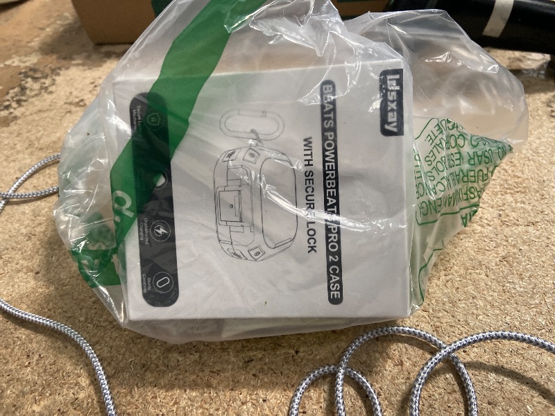 Photo 1 of [Upgrade Secure Lock] for Beats Powerbeats Pro 2 Case Cover, LDSXAY Carbon Fiber Shockproof Protective Cover for Powerbeats Pro 2 2025 with Cleaner Kit & Carabiner (Orange)