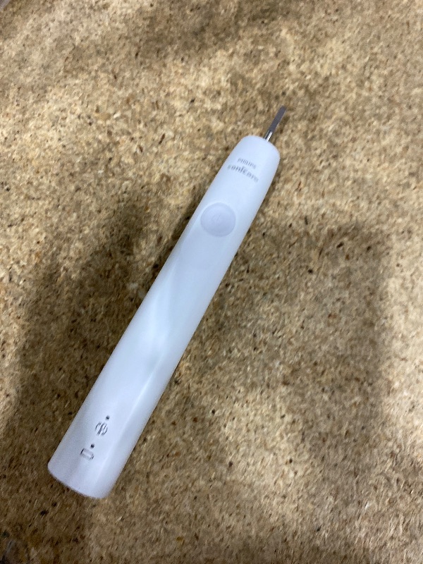 Photo 1 of Philips Sonicare 4100 Rechargeable Electric Toothbrush, with Pressure Sensor, 2 Intensity Settings, SmarTimer and QuadPacer, 14-Day Battery Life, White, Model HX3681/23