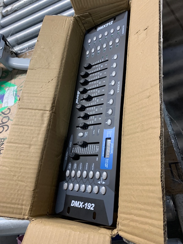 Photo 1 of ***(PARTS ONLY/ NON FUNCTIONAL)***CO-Z 192 DMX 512 Stage DJ Light Controller Lighting Mixer Board Console for Light Shows, Party Disco Pub Night Club DJs KTV Bars and Moving Heads