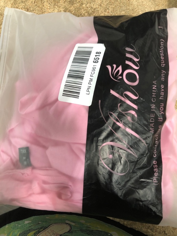 Photo 1 of ***MINOR STAINS*** MBJ WSK1048 Womens Solid Long Sleeve Open Front Long Cardigan with Stretch XXL Pink