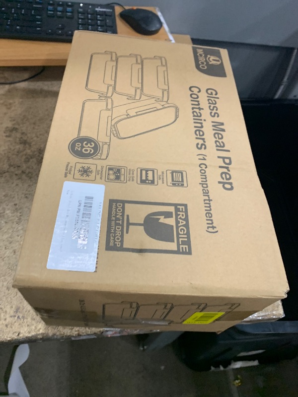 Photo 1 of [5-Packs, 36 Oz.] Glass Meal Prep Containers with Locking Lids Glass Food Containers,Airtight Lunch Container,Microwave, Oven, Freezer and Dishwasher (4.5 Cup, Green)