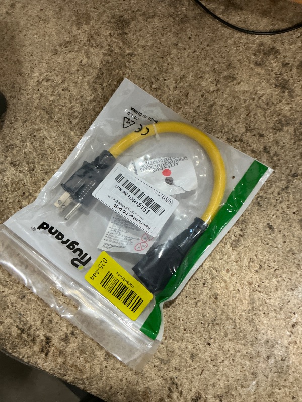 Photo 1 of [4-in-1] 12AWG 15 Amp Household AC Plug to 20 Amp T Blade Adapter Cable, NEMA 5-15P to 5-15R/ 5-20R/ 6-15R/ 6-20R, 4 in 1 AC Adapter,15A 125V to 20A 250V Extension Cable, 1FT