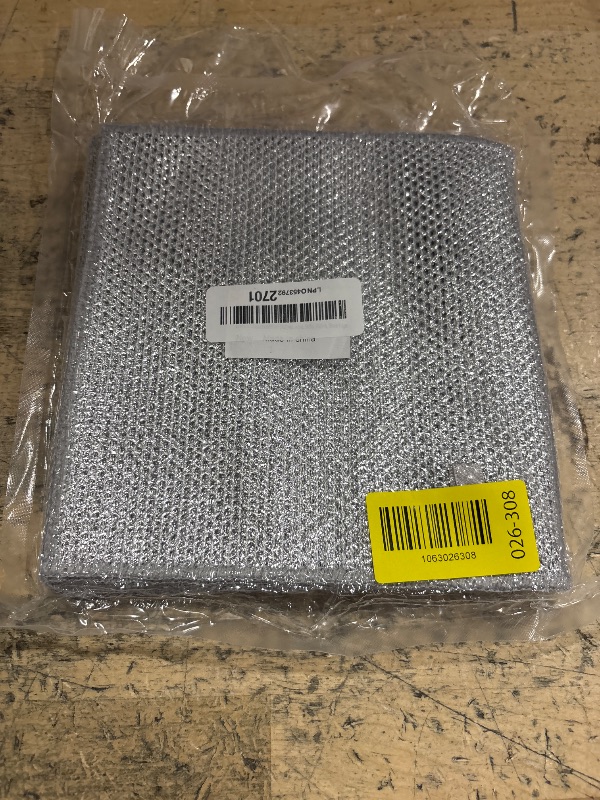 Photo 1 of 12 Pcs Multipurpose Wire Dishwashing Rag, 7.87" x 7.87" Non Scratch Wire Dishcloth, 3-Layer Steel Wool Wire Dishwashing Cloth Reusable Wire Cleaning Cloth for Cookware, Sinks, Dishes, Stove Tops