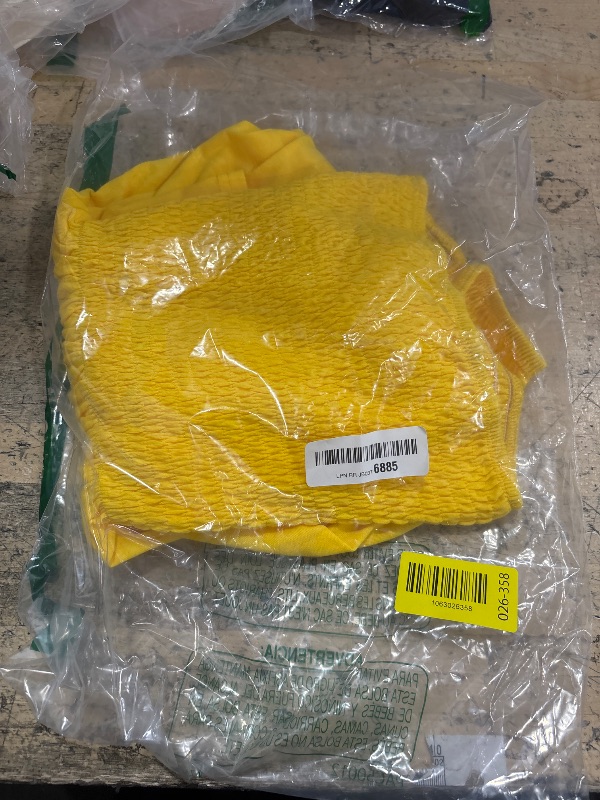 Photo 1 of ***RUNS BIG** elescat Summer Dresses for Women Strapless Casual Beach Cover Ups Tube Top Sundress?Yellow, M