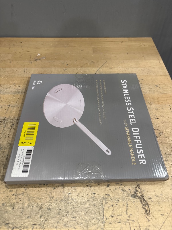 Photo 1 of 11Inch Heat Diffuser Plates for Gas Electric Stoves, Flygragon Stainless Steel Cooking Induction Adapter Plate for Glass Cooktop, Detachable Handle Induction Cooktop Converter Plate