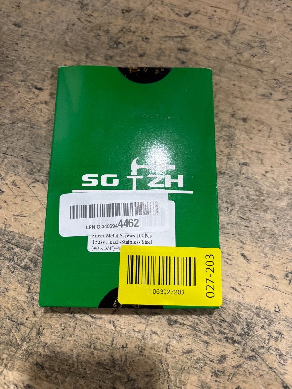 Photo 1 of #8 x 3/4" Sheet Metal Screws 100PCS 410 Stainless Steel Truss Head Fast Self Tapping Screws by SG TZH