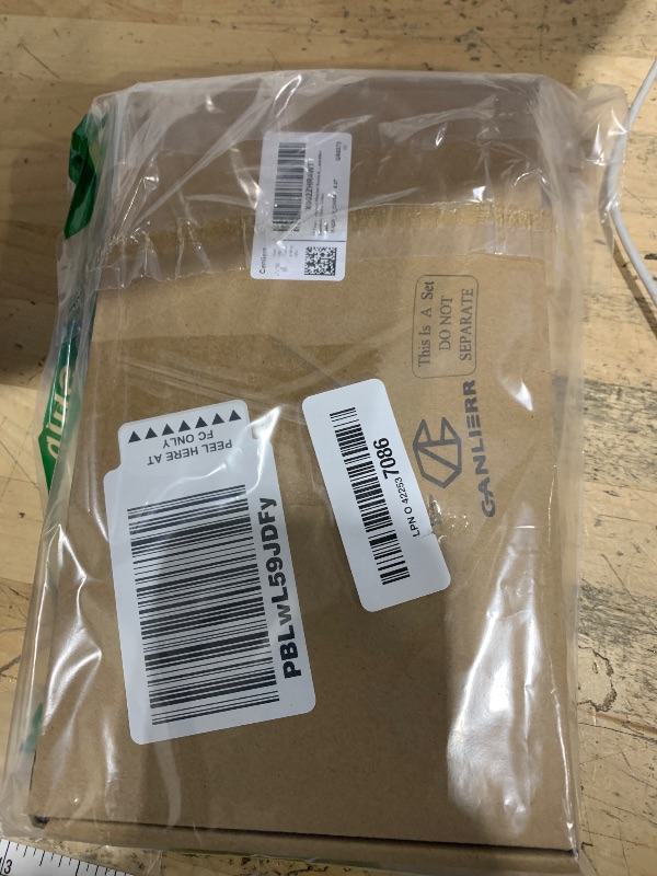 Photo 1 of 12 Feet Christmas Wooden Beads Garland Round Craft Farmhouse Vintage Wood Bead Garlands for Xmas Decoration Supplies(Natural Color)